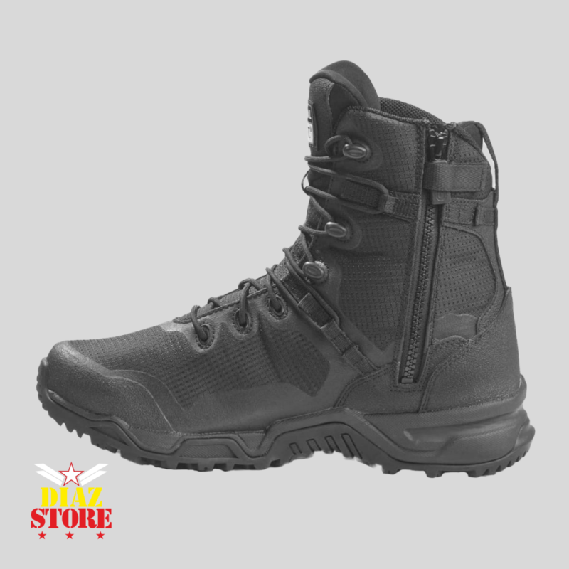 Bota Táctica S.W.A.T Alpha Fury Lona 8" con Cremallera - Negro - Imagen 3