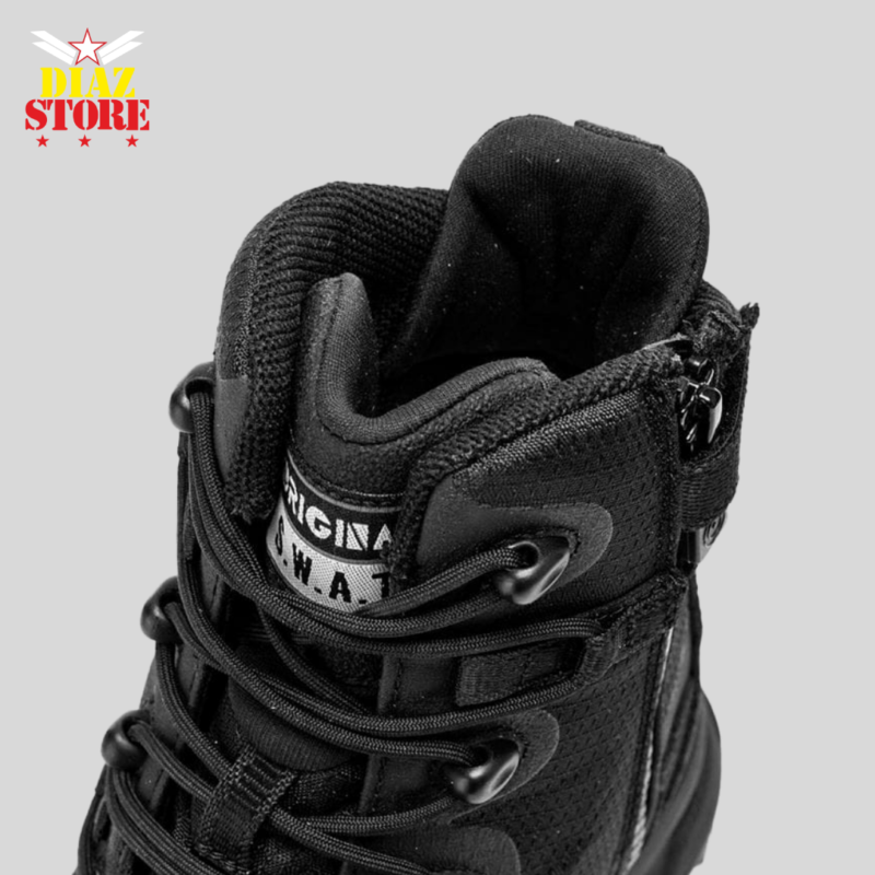 Bota Táctica S.W.A.T Alpha Fury Lona 8" con Cremallera - Negro - Imagen 4