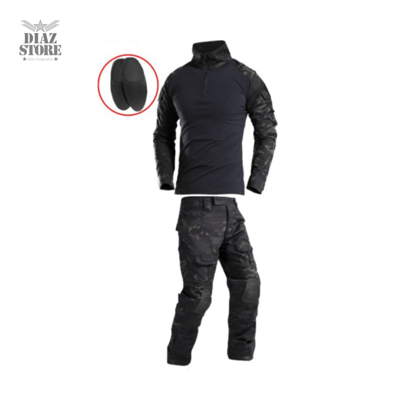 Conjunto Táctico Deportivo Pantalón Y Camibuzo Con Protectores - Colores - Imagen 4